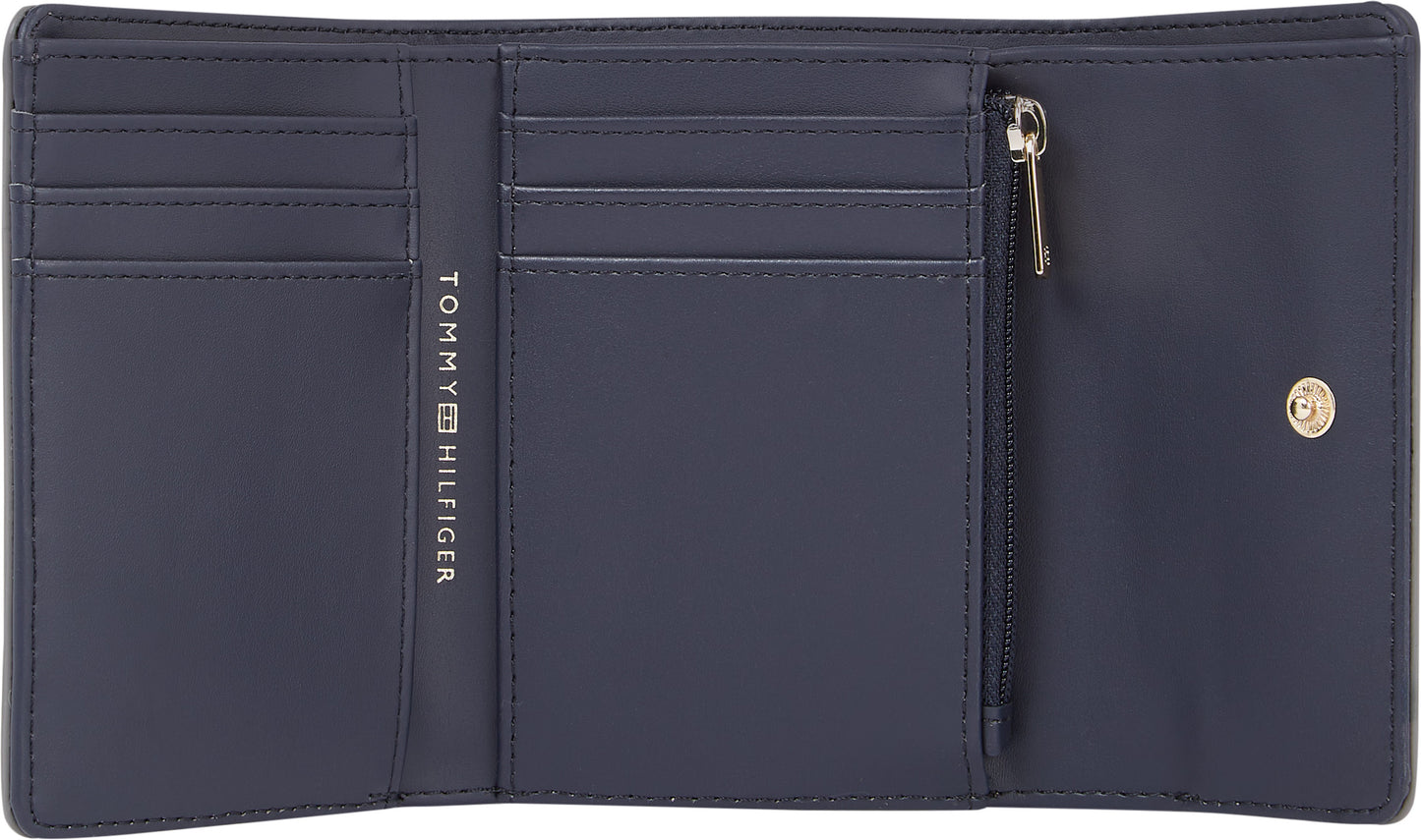 MEDIUM WALLET WITH FLAP AND MONOGRAM TH AW0AW15258 -PSE