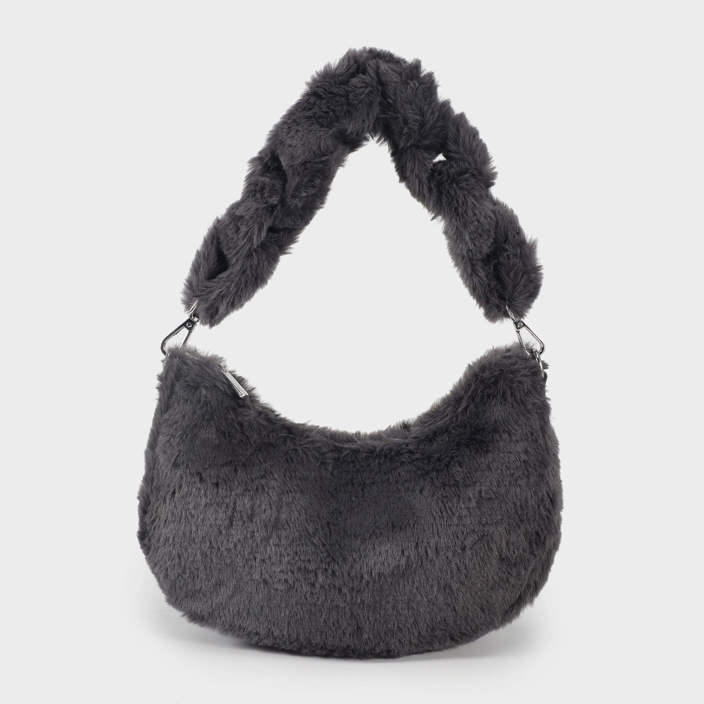 Borsa in teddy CAMILLA - ANTRACITE BOL00117-00.01