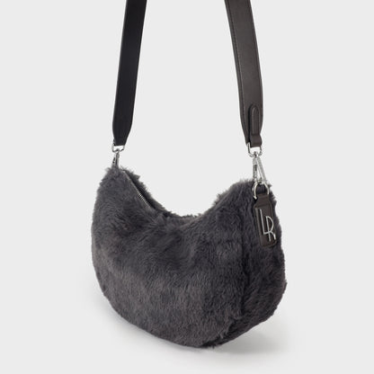 Borsa in teddy CAMILLA - ANTRACITE BOL00117-00.01