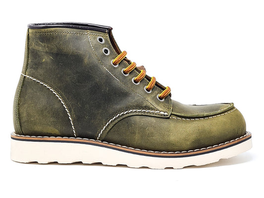 Green men's boot