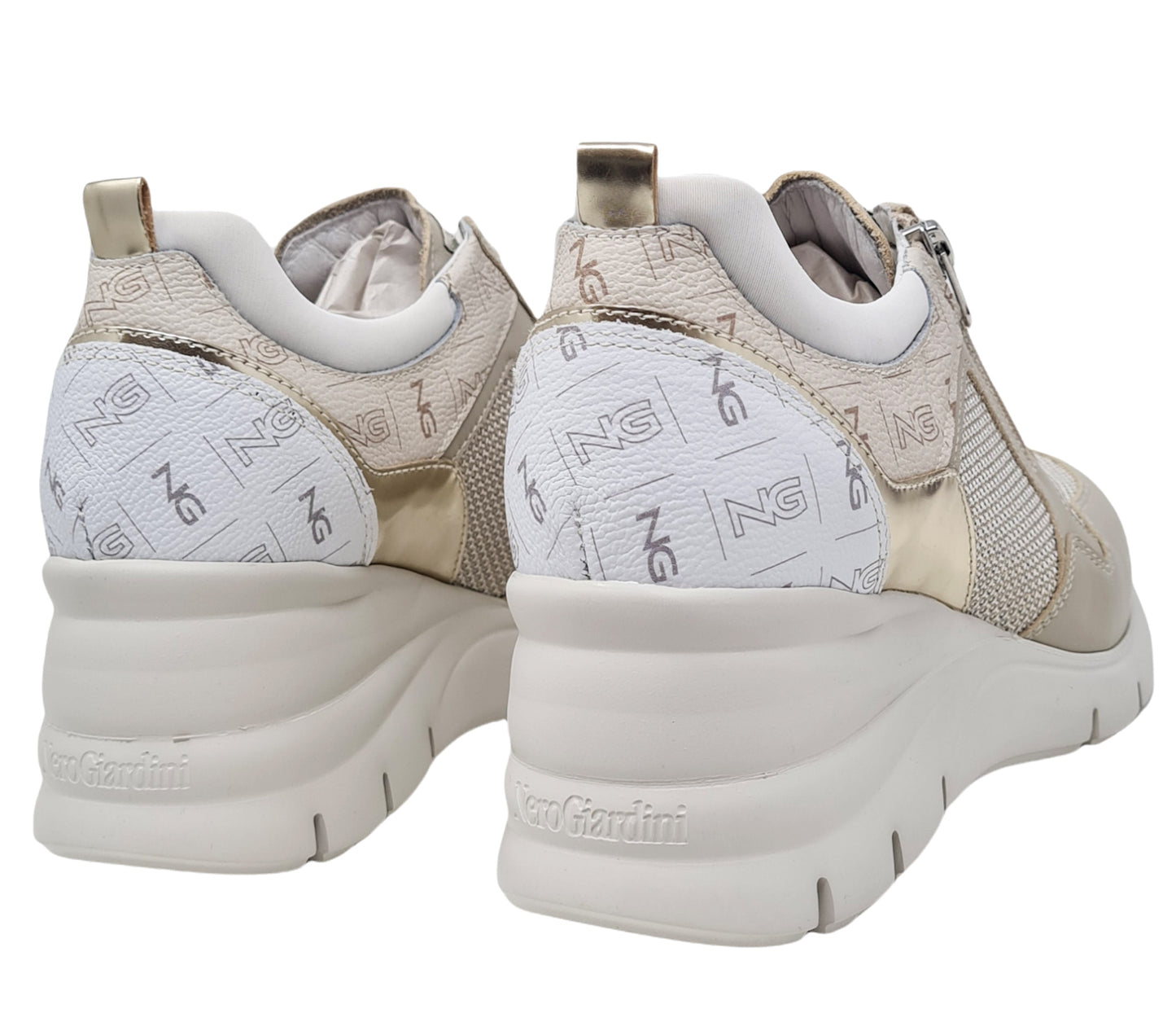 Sneakers con zeppa Donna E115134D/702