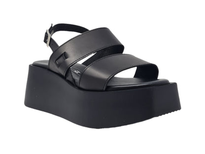 Black sandal with Platform 25612