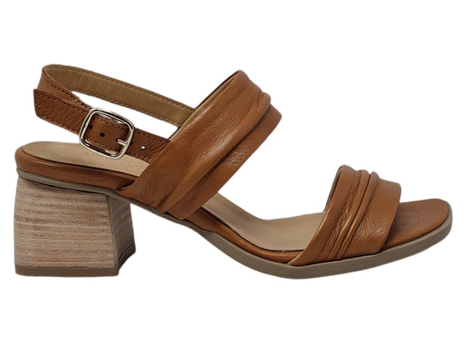 Leather heel sandal SA2609