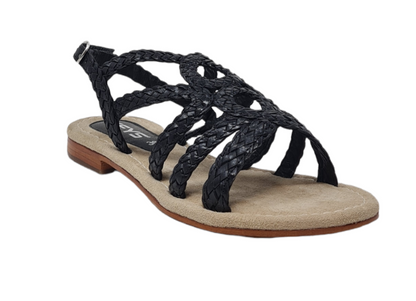 Black braided sandal 4881/4804